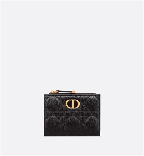 dior caro all black|Dior caro wallet on chain.